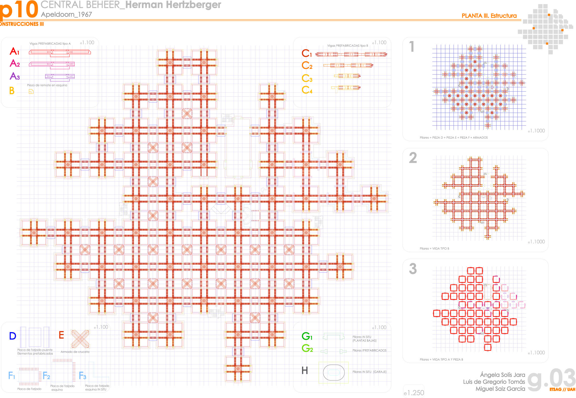 Heztberger,centraal beheer, plantas, secciones, plants, cuts, sections, elevations,historia,construccion,construction,axonometria