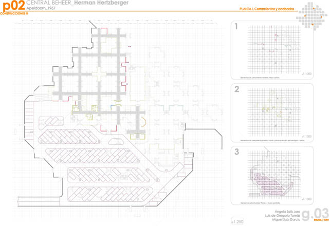 Heztberger,centraal beheer, plantas, secciones, plants, cuts, sections, elevations,historia,construccion,construction,axonometria