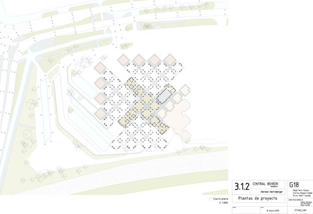 Heztberger,centraal beheer, plantas, secciones, plants, cuts, sections, elevations,historia,construccion,construction,axonometria