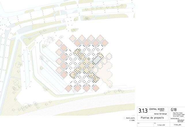 Heztberger,centraal beheer, plantas, secciones, plants, cuts, sections, elevations,historia,construccion,construction,axonometria