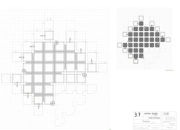 Heztberger,centraal beheer, plantas, secciones, plants, cuts, sections, elevations,historia,construccion,construction,axonometria