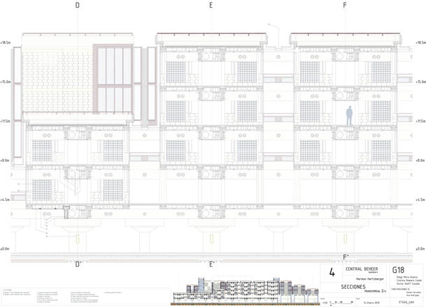 Heztberger,centraal beheer, plantas, secciones, plants, cuts, sections, elevations,historia,construccion,construction,axonometria