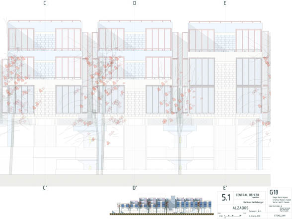 Heztberger,centraal beheer, plantas, secciones, plants, cuts, sections, elevations,historia,construccion,construction,axonometria