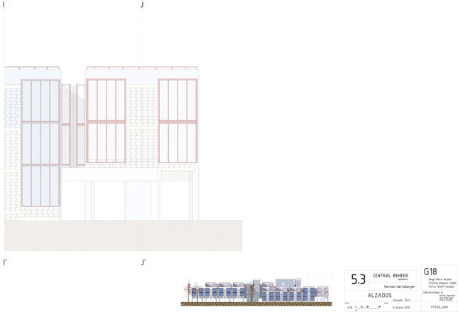 Heztberger,centraal beheer, plantas, secciones, plants, cuts, sections, elevations,historia,construccion,construction,axonometria